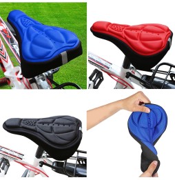 Funda anatómica de asiento para bicicleta AZUL