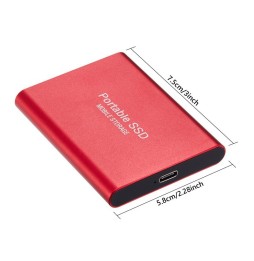 Disco duro externo de estado sólido SSD PRO - ROJO